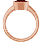 Bezel-Set Solitaire Ring