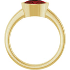 Bezel-Set Solitaire Ring