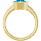 Bezel-Set Solitaire Ring