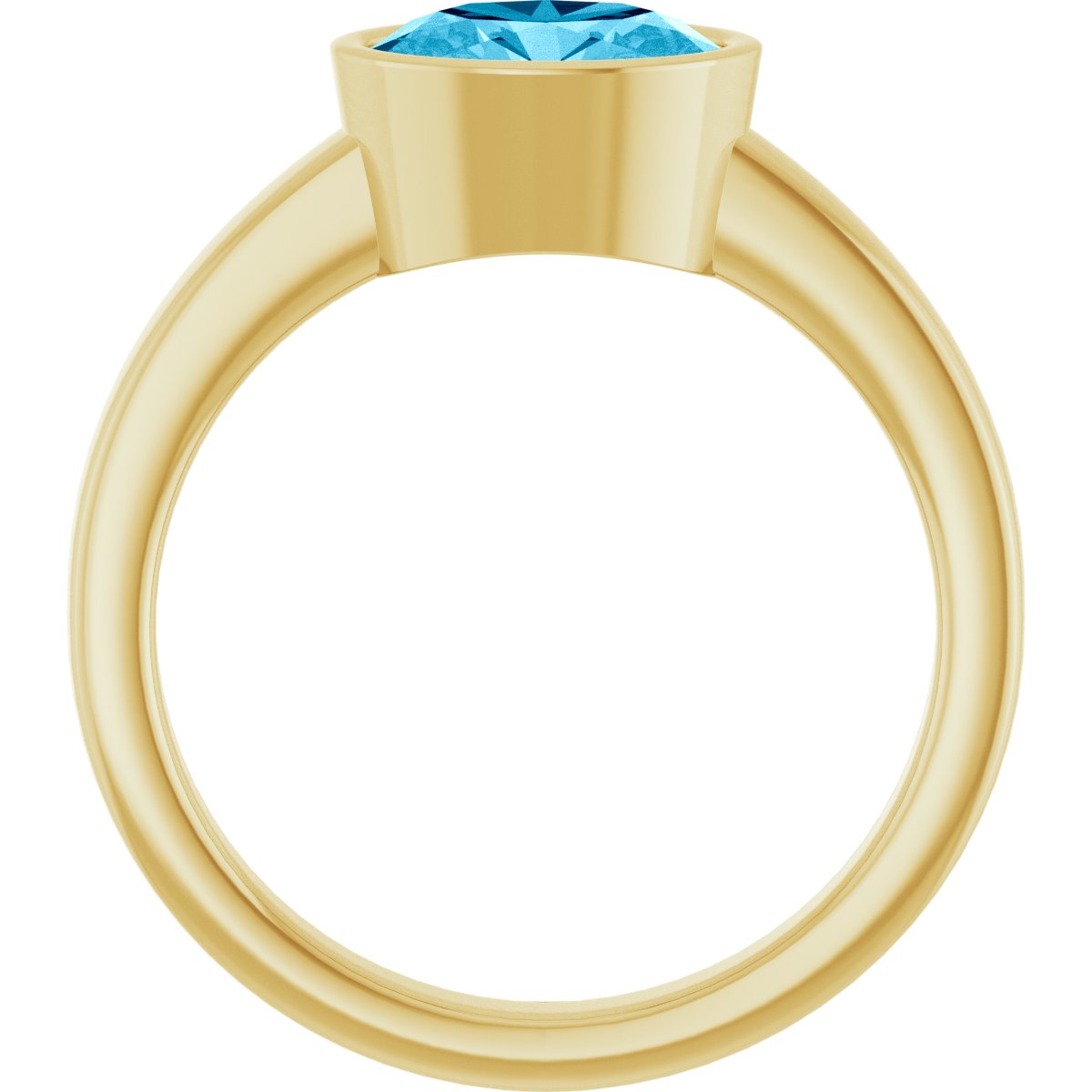 Bezel-Set Solitaire Ring