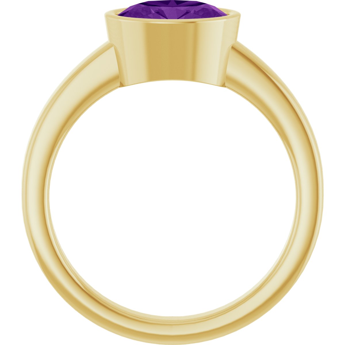 Bezel-Set Solitaire Ring
