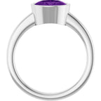 Bezel-Set Solitaire Ring