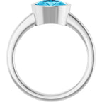 Bezel-Set Solitaire Ring