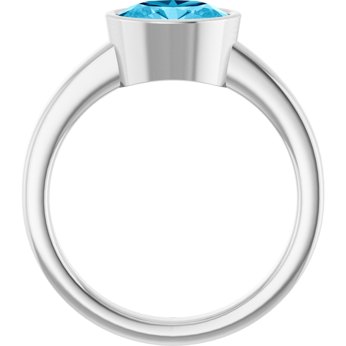 Bezel-Set Solitaire Ring