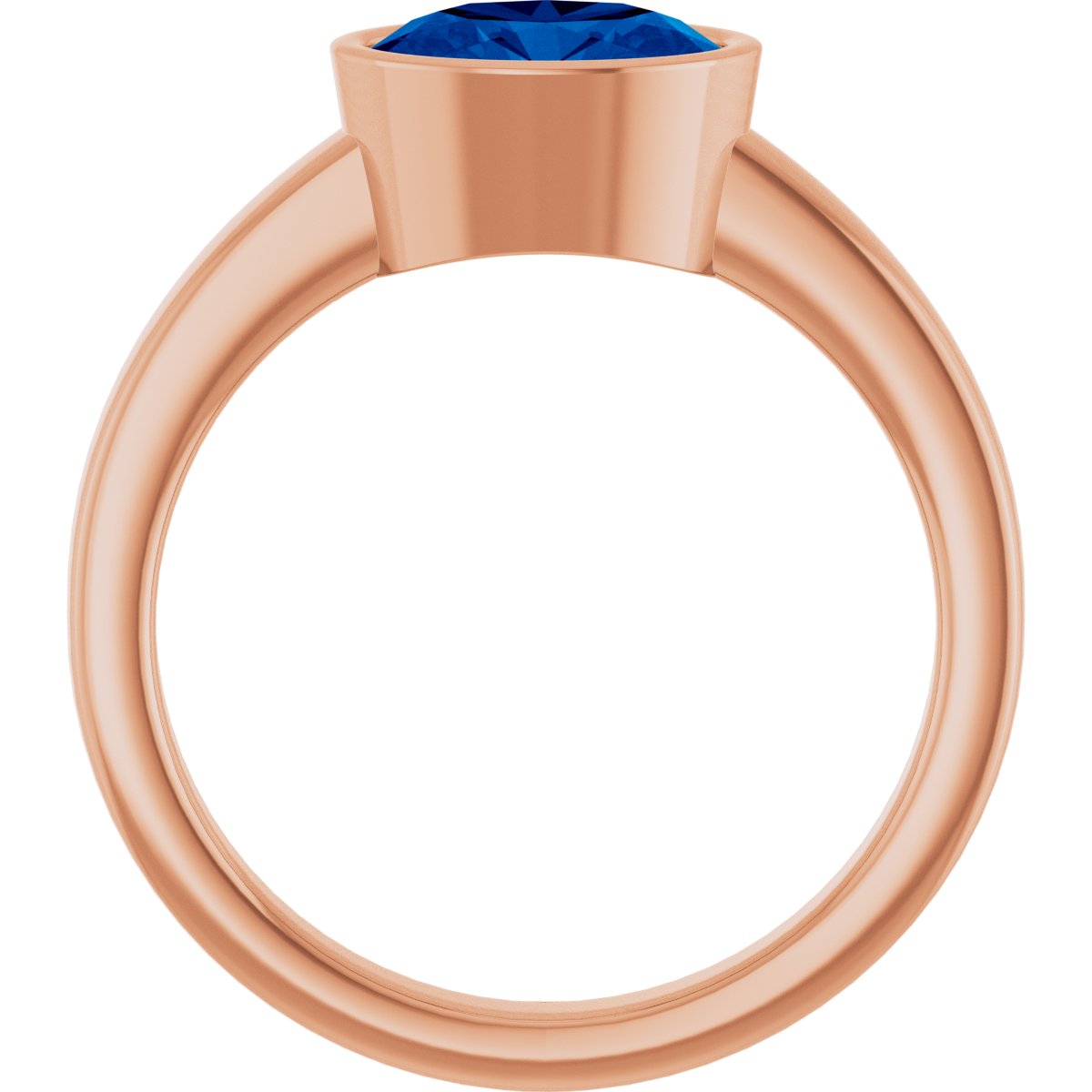 Bezel-Set Solitaire Ring