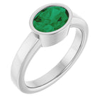 Bezel-Set Solitaire Ring