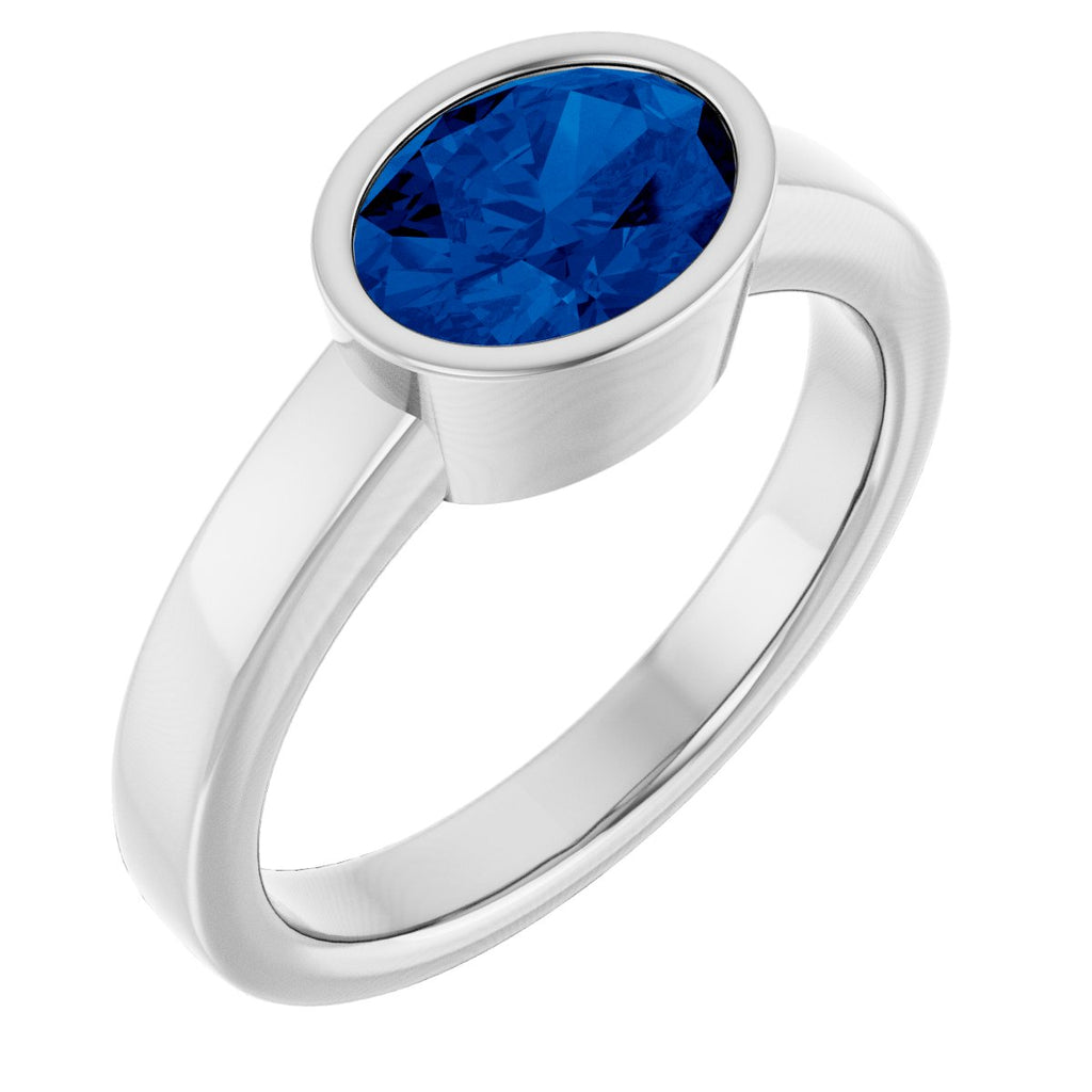 Bezel-Set Solitaire Ring