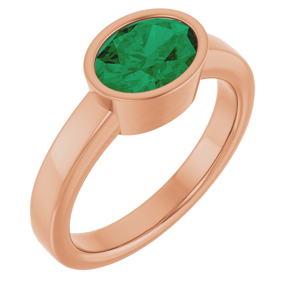Bezel-Set Solitaire Ring