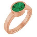 Bezel-Set Solitaire Ring