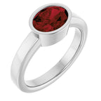Bezel-Set Solitaire Ring