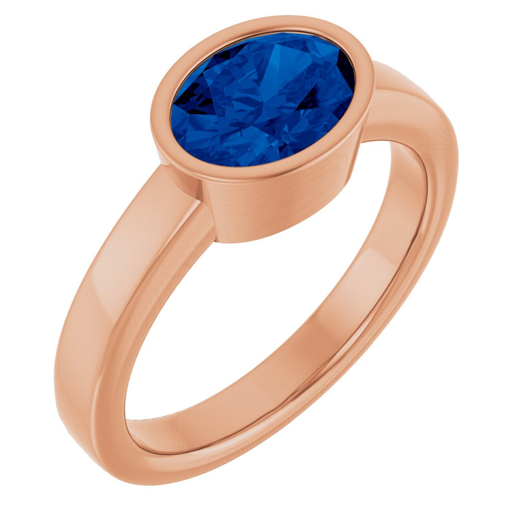 Bezel-Set Solitaire Ring