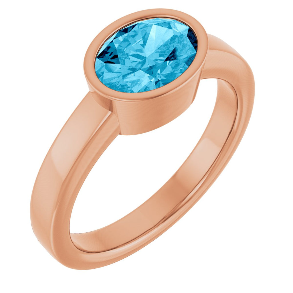 Bezel-Set Solitaire Ring