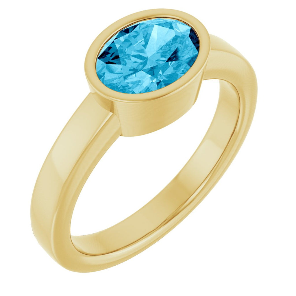 Bezel-Set Solitaire Ring