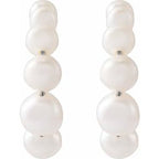 Pearl Hoop Earrings