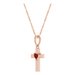 Heart Cross Necklace or Pendant