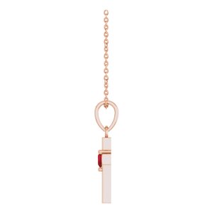 Heart Cross Necklace or Pendant