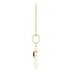 Heart Cross Necklace or Pendant