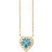 French-Set Solitaire Necklace