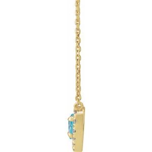 French-Set Solitaire Necklace