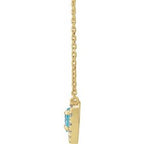 French-Set Solitaire Necklace