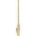 French-Set Solitaire Necklace