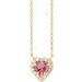 French-Set Solitaire Necklace