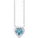 French-Set Solitaire Necklace