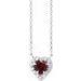 French-Set Solitaire Necklace