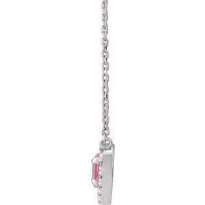French-Set Solitaire Necklace