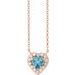 French-Set Solitaire Necklace