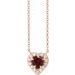 French-Set Solitaire Necklace