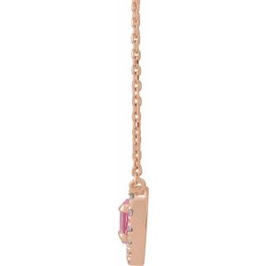 French-Set Solitaire Necklace