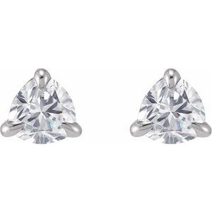 Trillion 3-Prong Claw Earrings