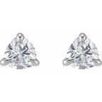 Trillion 3-Prong Claw Earrings