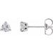 Trillion 3-Prong Claw Earrings