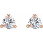 Trillion 3-Prong Claw Earrings
