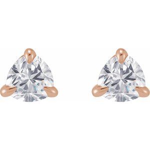 Trillion 3-Prong Claw Earrings