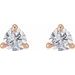 Trillion 3-Prong Claw Earrings