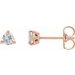 Trillion 3-Prong Claw Earrings