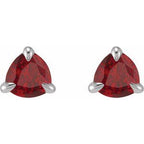 Trillion 3-Prong Claw Earrings