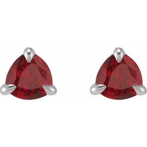 Trillion 3-Prong Claw Earrings