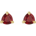 Trillion 3-Prong Claw Earrings