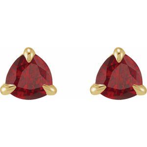 Trillion 3-Prong Claw Earrings