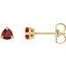 Trillion 3-Prong Claw Earrings