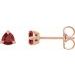 Trillion 3-Prong Claw Earrings