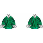 Trillion 3-Prong Claw Earrings