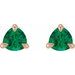 Trillion 3-Prong Claw Earrings