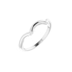 Square V-Prong Side-Stone Peg Shank or Band