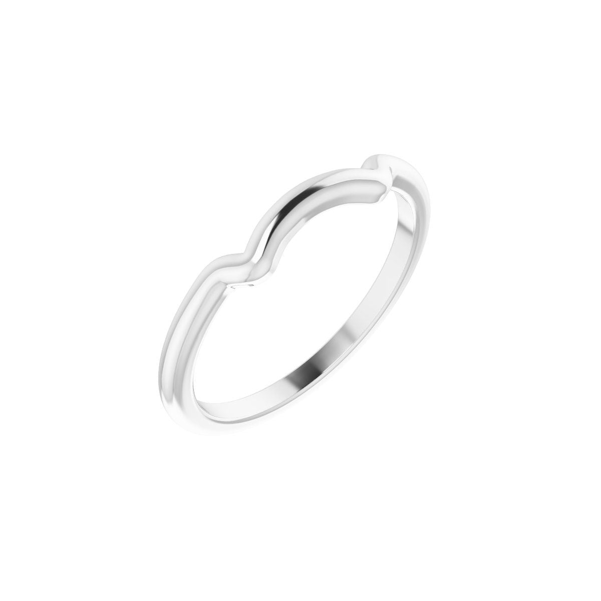 Square V-Prong Side-Stone Peg Shank or Band