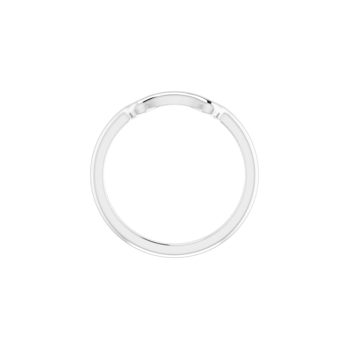 Square V-Prong Side-Stone Peg Shank or Band